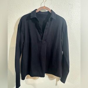 Frank & Eileen Women’s Dark Blue Long Sleeve Shirt